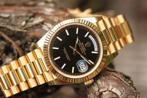 rolex day date 40 black motif dial|rolex day date 40 228238.